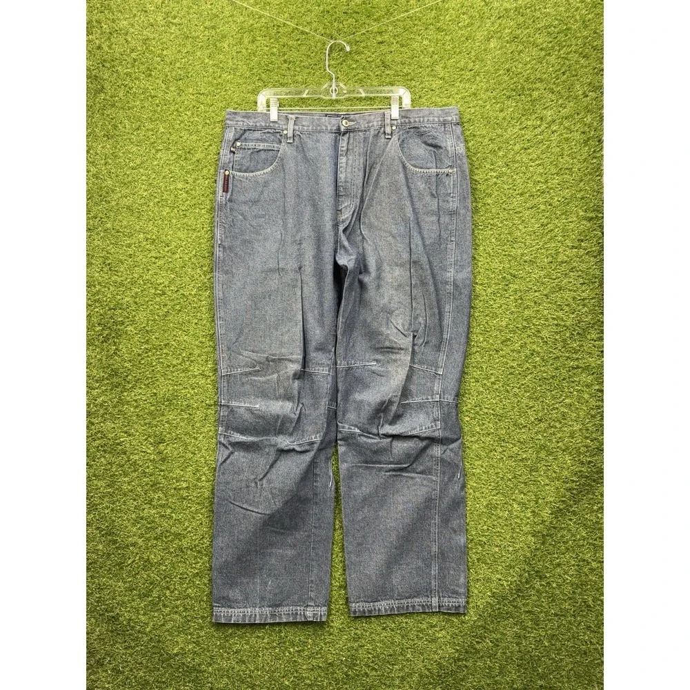 Vintage Phat Farm Jeans Mens 42x34 Blue Carpenter Loose Baggy Fit Y2K 90s Denim